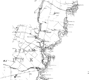 Old Map of Catterline